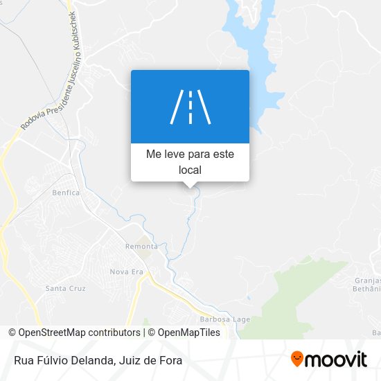 Rua Fúlvio Delanda mapa