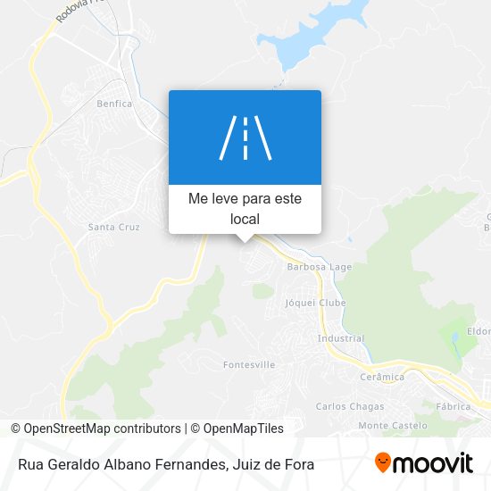 Rua Geraldo Albano Fernandes mapa