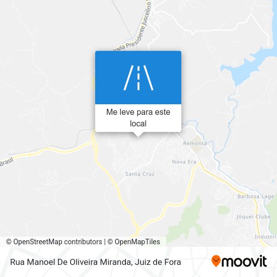 Rua Manoel De Oliveira Miranda mapa