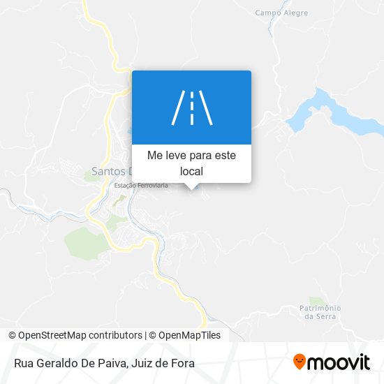 Rua Geraldo De Paiva mapa