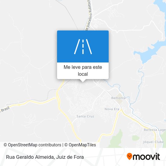 Rua Geraldo Almeida mapa
