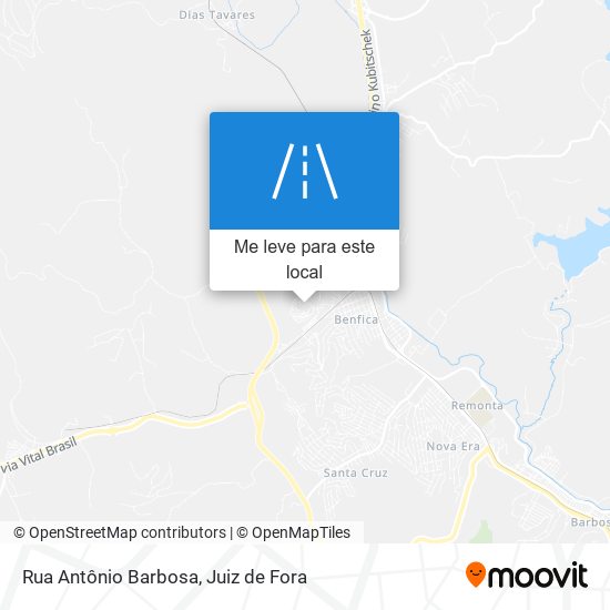 Rua Antônio Barbosa mapa