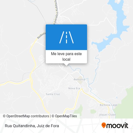 Rua Quitandinha mapa