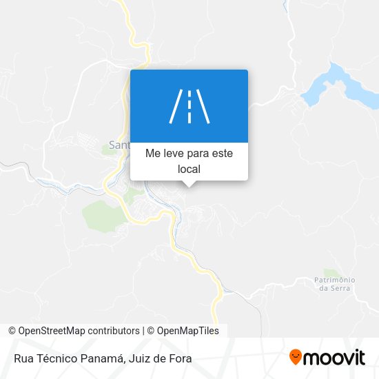Rua Técnico Panamá mapa