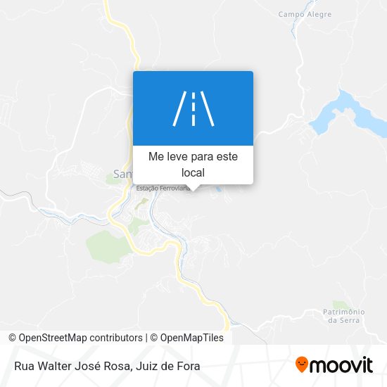 Rua Walter José Rosa mapa