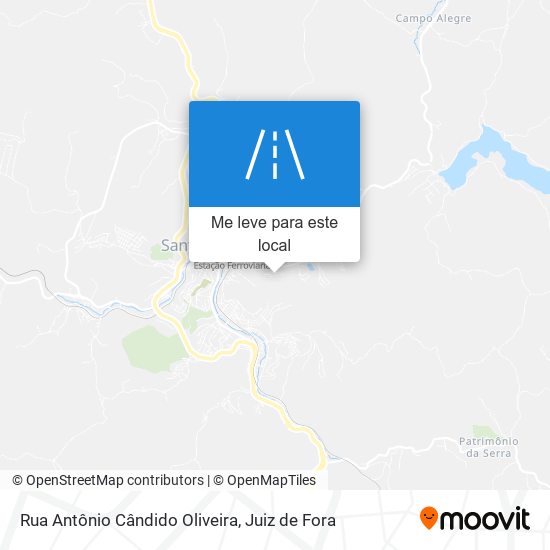 Rua Antônio Cândido Oliveira mapa