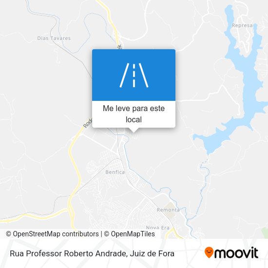 Rua Professor Roberto Andrade mapa