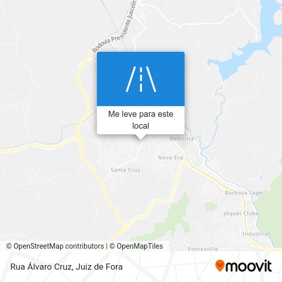 Rua Álvaro Cruz mapa