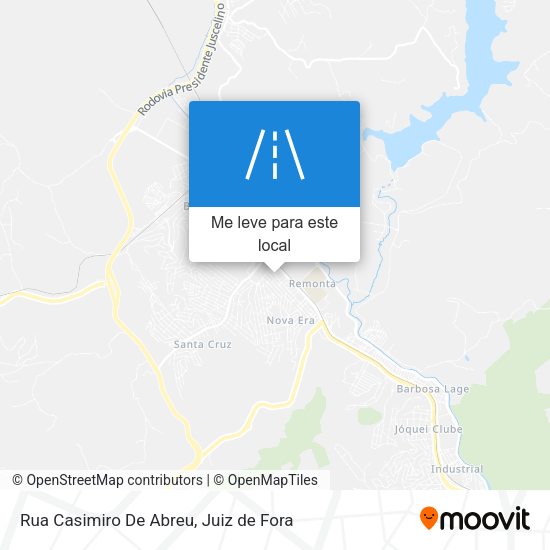Rua Casimiro De Abreu mapa