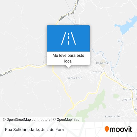 Rua Solidariedade mapa