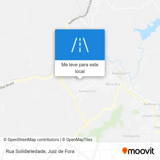 Rua Solidariedade mapa