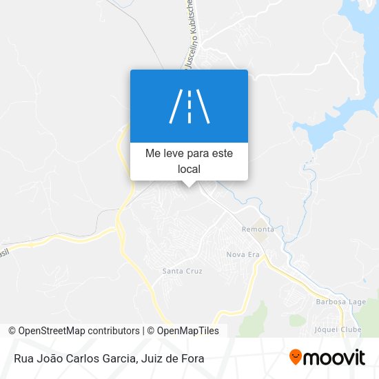 Rua João Carlos Garcia mapa