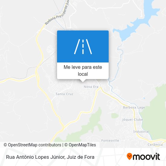 Rua Antônio Lopes Júnior mapa