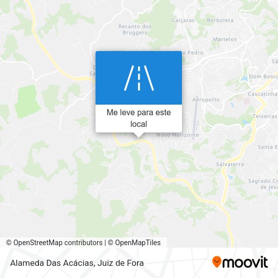 Alameda Das Acácias mapa