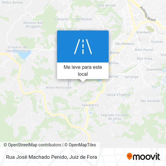 Rua José Machado Penido mapa