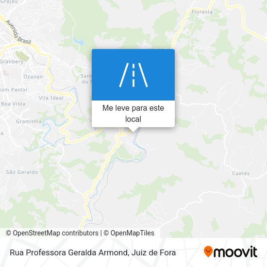 Rua Professora Geralda Armond mapa
