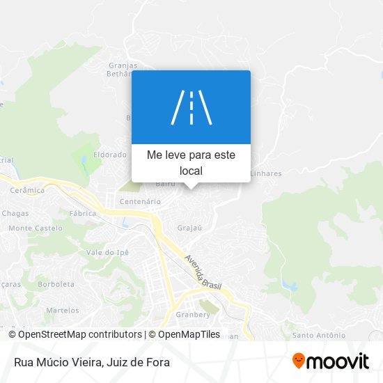 Rua Múcio Vieira mapa