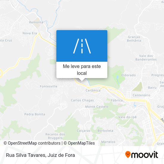 Rua Silva Tavares mapa