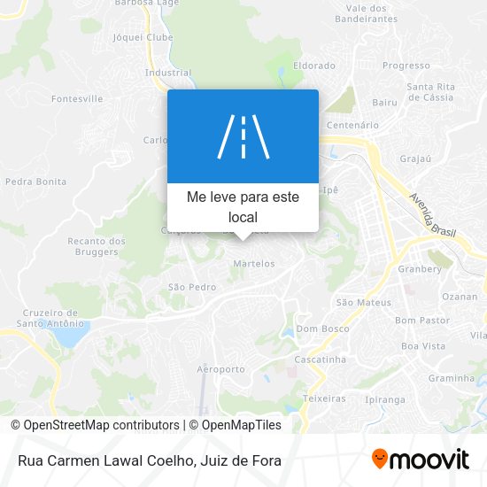 Rua Carmen Lawal Coelho mapa