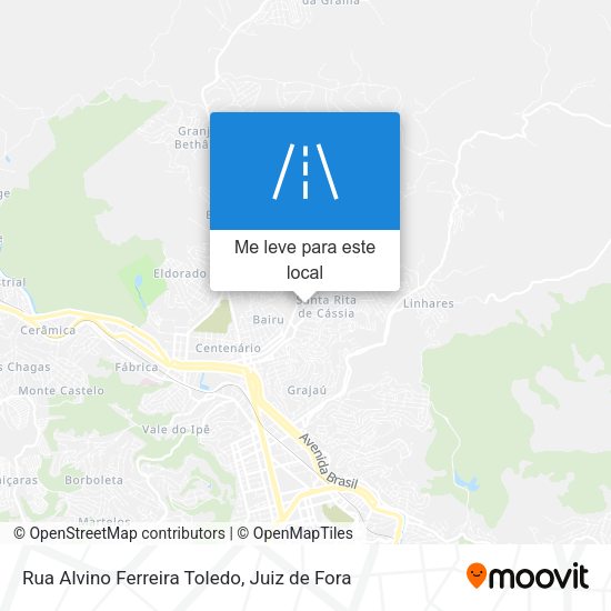 Rua Alvino Ferreira Toledo mapa