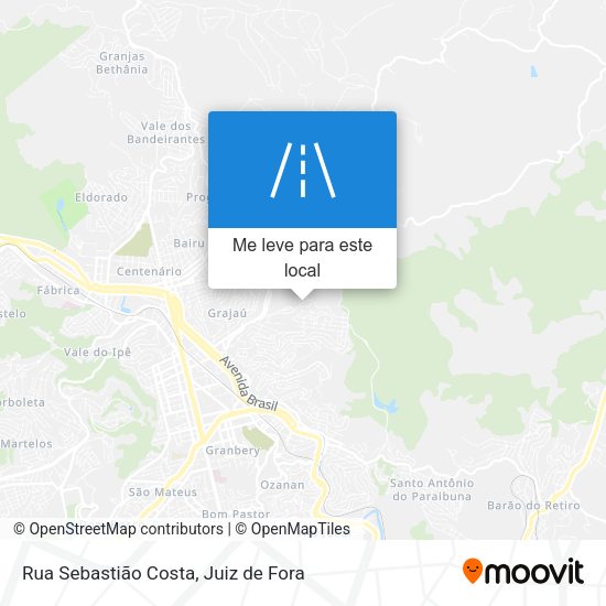 Rua Sebastião Costa mapa