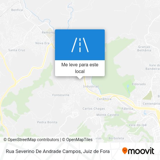 Rua Severino De Andrade Campos mapa