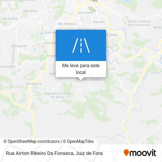 Rua Airton Ribeiro Da Fonseca mapa