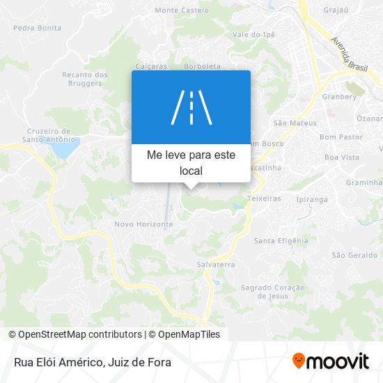 Rua Elói Américo mapa