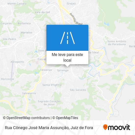 Rua Cônego José Maria Assunção mapa