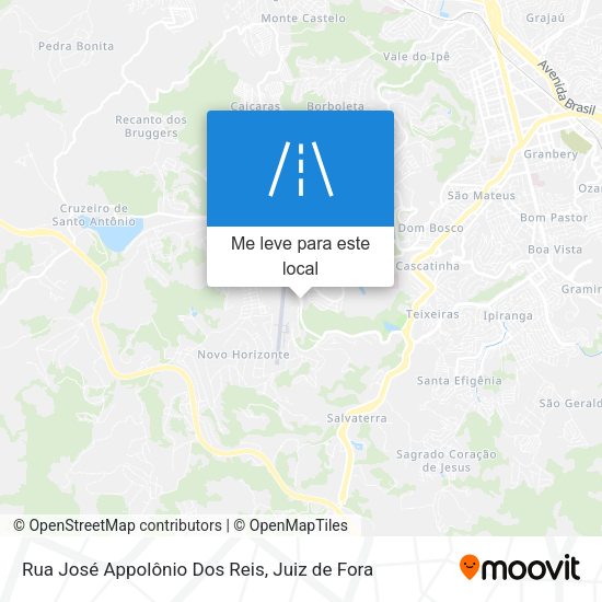 Rua José Appolônio Dos Reis mapa