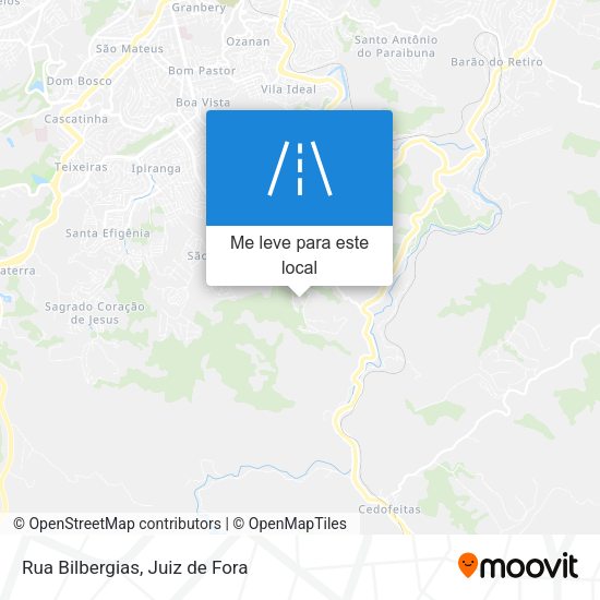 Rua Bilbergias mapa