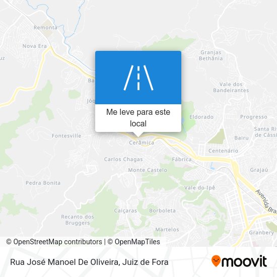 Rua José Manoel De Oliveira mapa