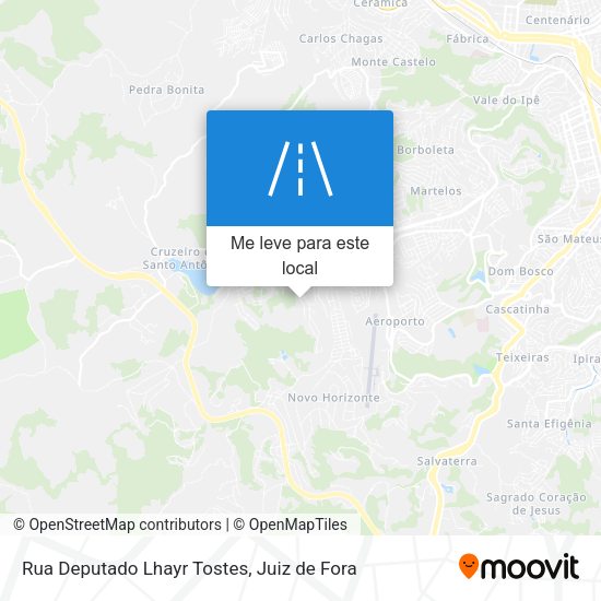 Rua Deputado Lhayr Tostes mapa
