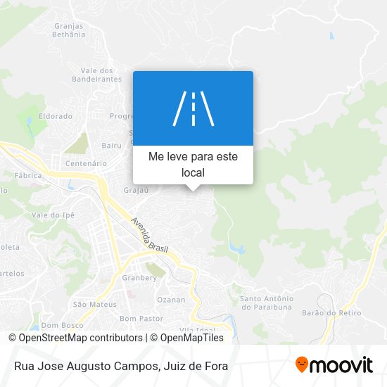 Rua Jose Augusto Campos mapa