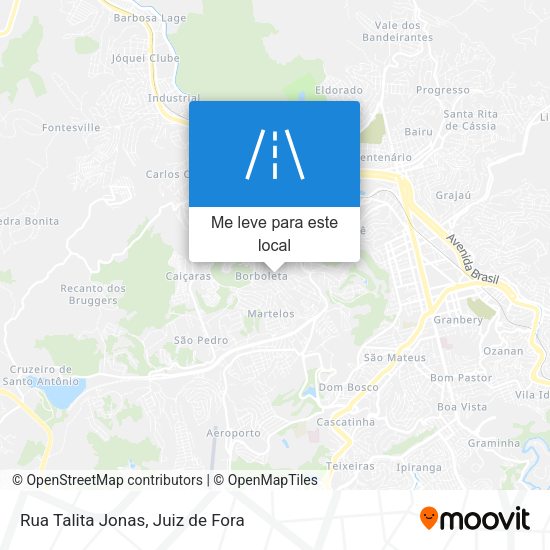 Rua Talita Jonas mapa