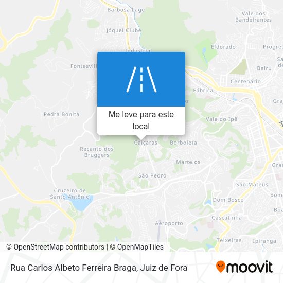 Rua Carlos Albeto Ferreira Braga mapa