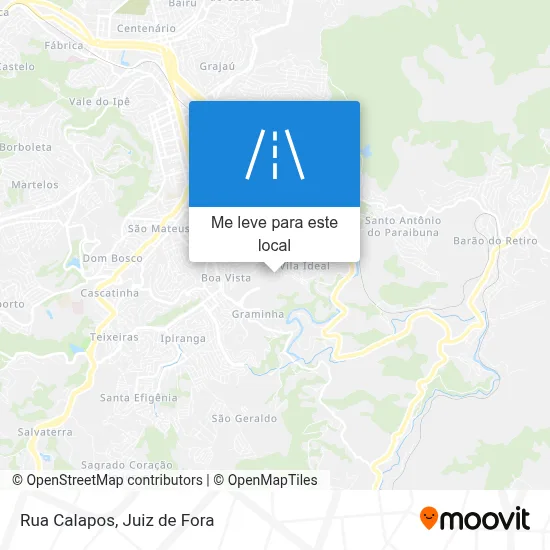 Rua Calapos mapa