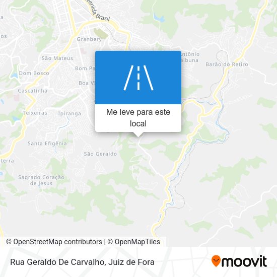 Rua Geraldo De Carvalho mapa