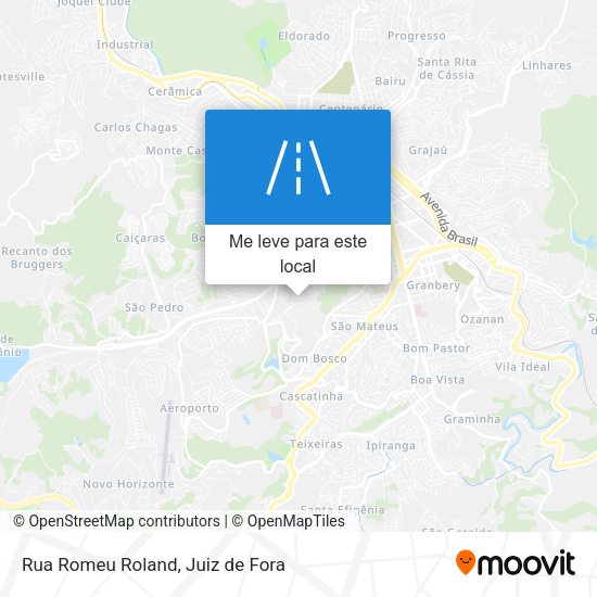 Rua Romeu Roland mapa