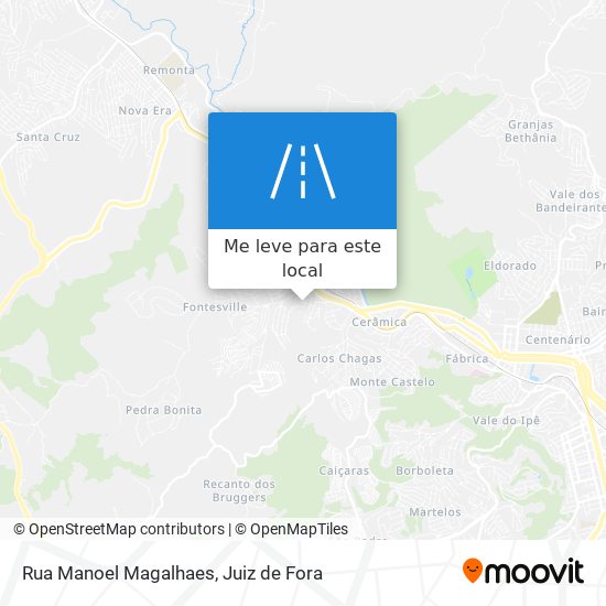 Rua Manoel Magalhaes mapa