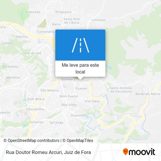 Rua Doutor Romeu Arcuri mapa