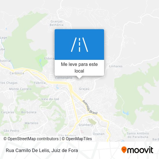 Rua Camilo De Lelis mapa
