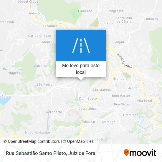 Rua Sebastião Santo Pilato mapa