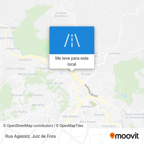 Rua Agassiz mapa
