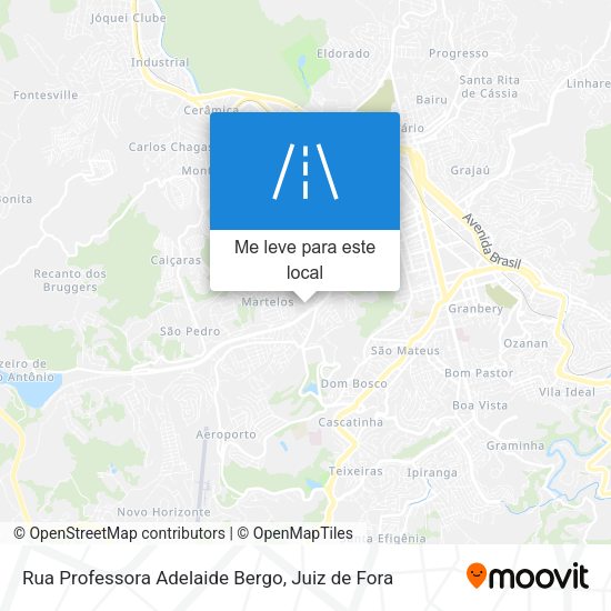 Rua Professora Adelaide Bergo mapa