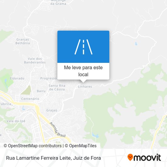 Rua Lamartine Ferreira Leite mapa