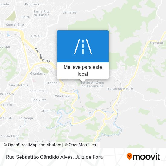Rua Sebastião Cândido Alves mapa