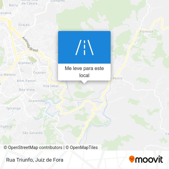 Rua Triunfo mapa