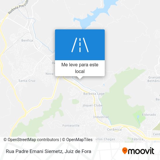 Rua Padre Emani Siemetz mapa