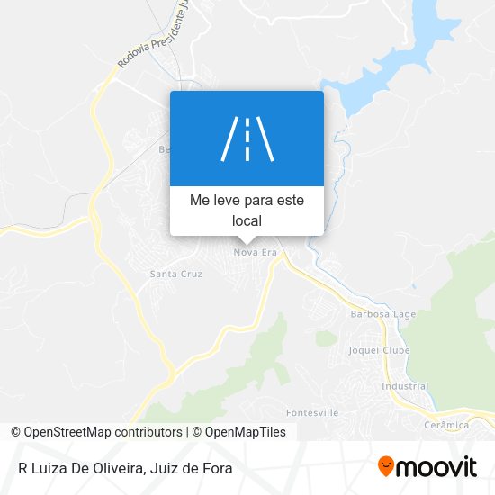 R Luiza De Oliveira mapa